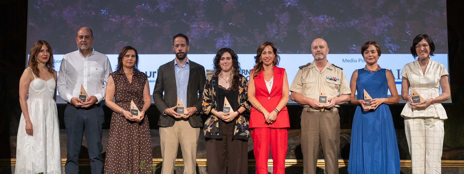 Entidades reconocidas en la gala del quinto aniversario de El Bosque de los Zaragozanos.